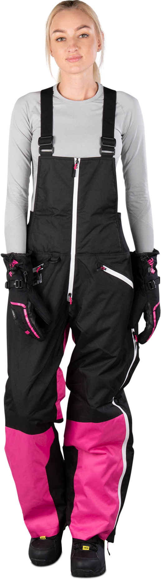 Raven Pantaloni  Frontline Nero-Rosa