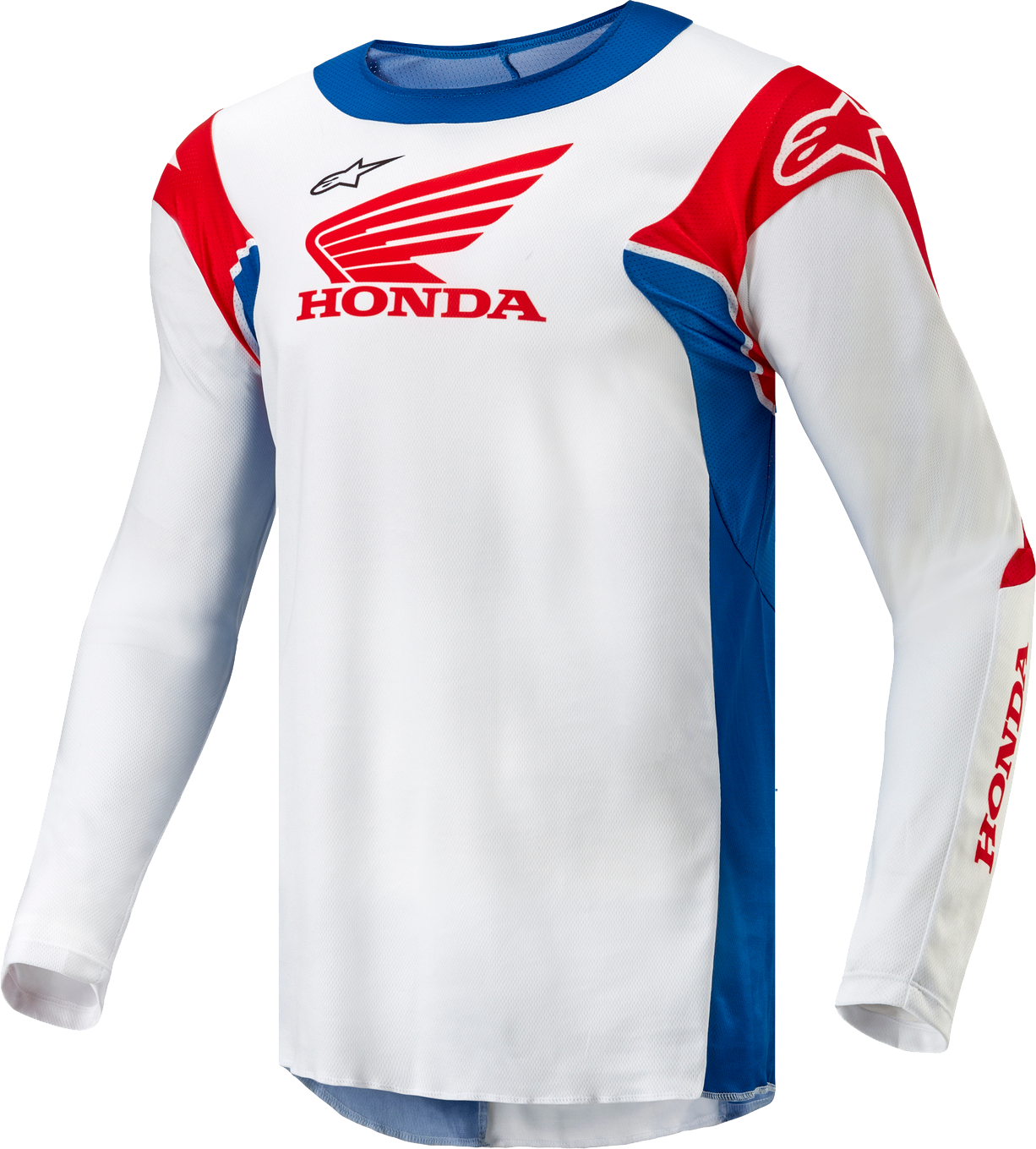 Alpinestars Maglia Cross  Honda Racer Iconic Bianco-Blu-Rosso