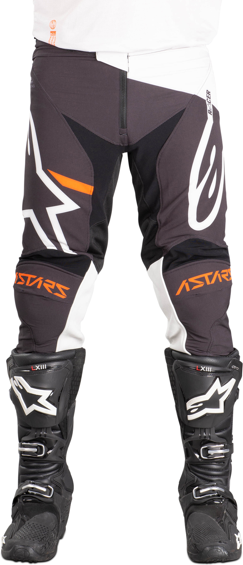 Alpinestars Pantaloni Cross  Racer Tech Compass Grigio Chiaro-Nero