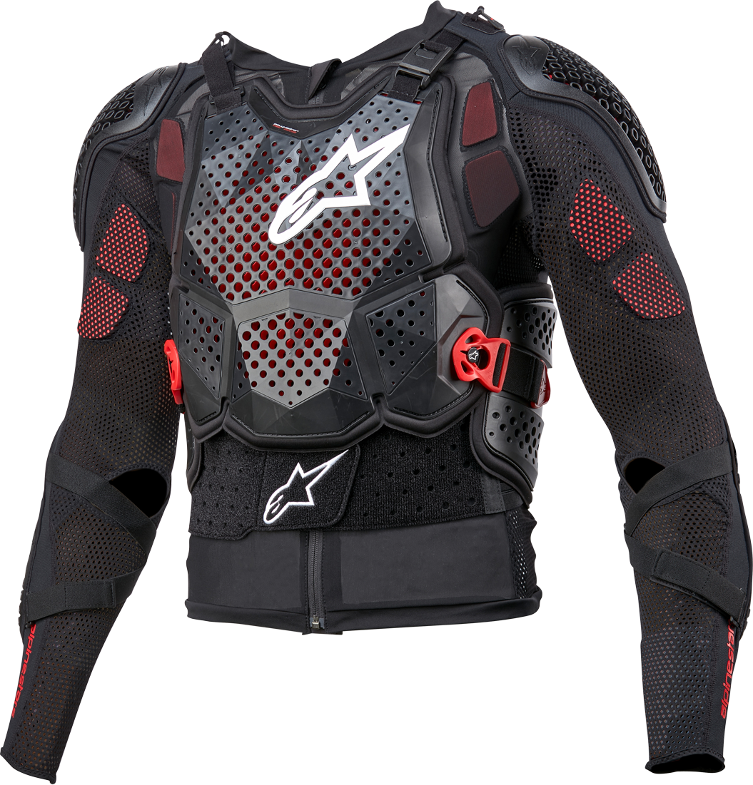 Alpinestars Giacca Protettiva Cross  Bionic Tech V3 Nero-Bianco-Rosso