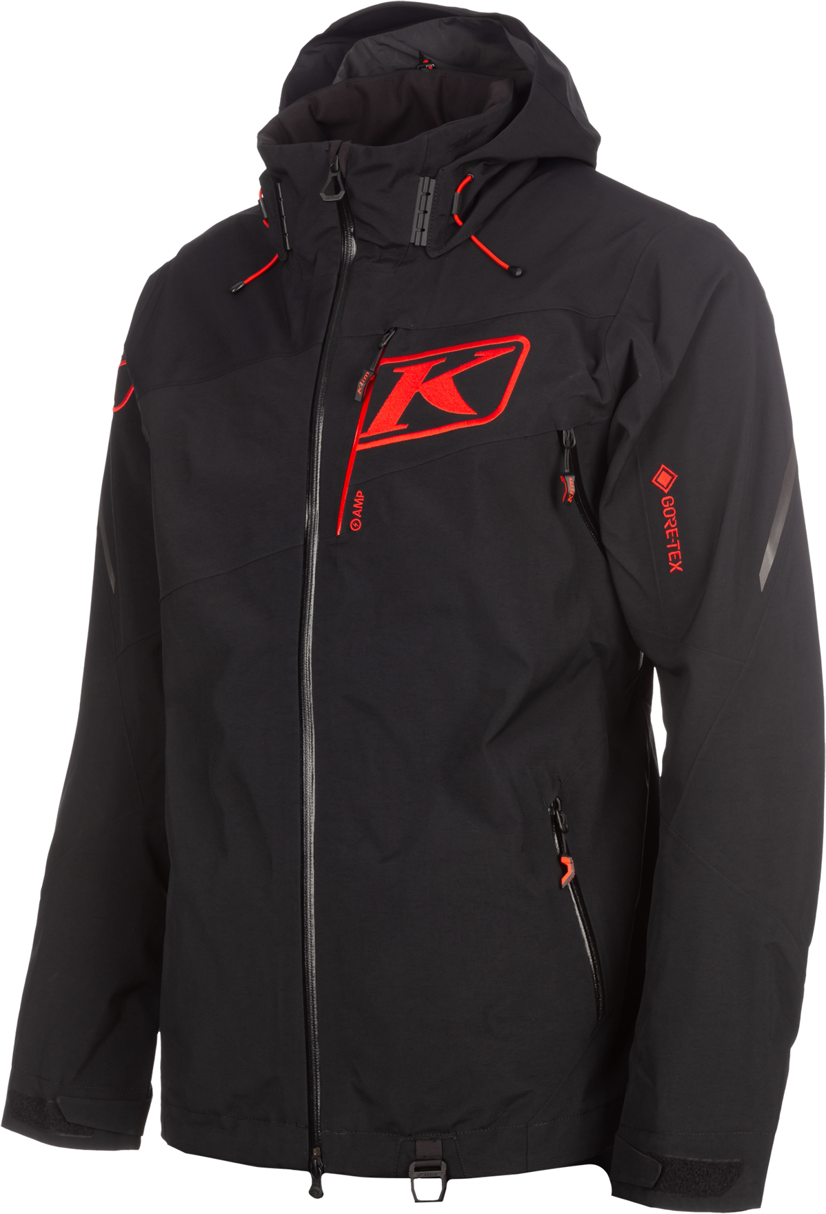 KLIM Giacca Snow  Storm Nero-Rosso Fuoco