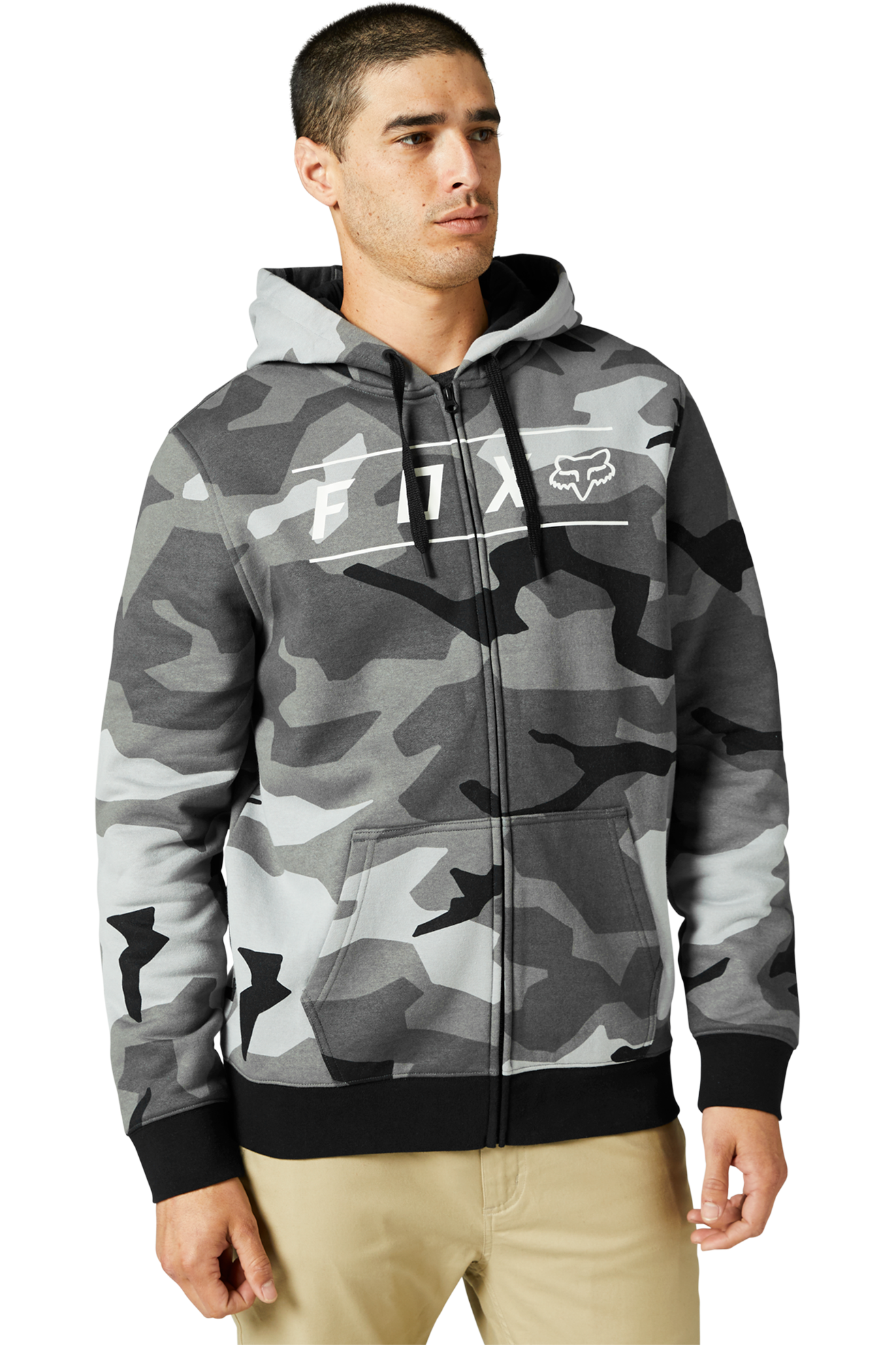 FOX Felpa  Racing Pinnacle Camo Zip Nera Camo