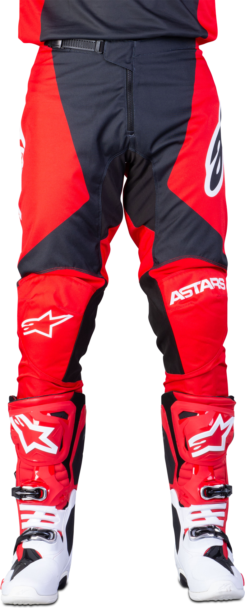 Alpinestars Pantaloni Cross  Fluid Speed Antracite-Rosso