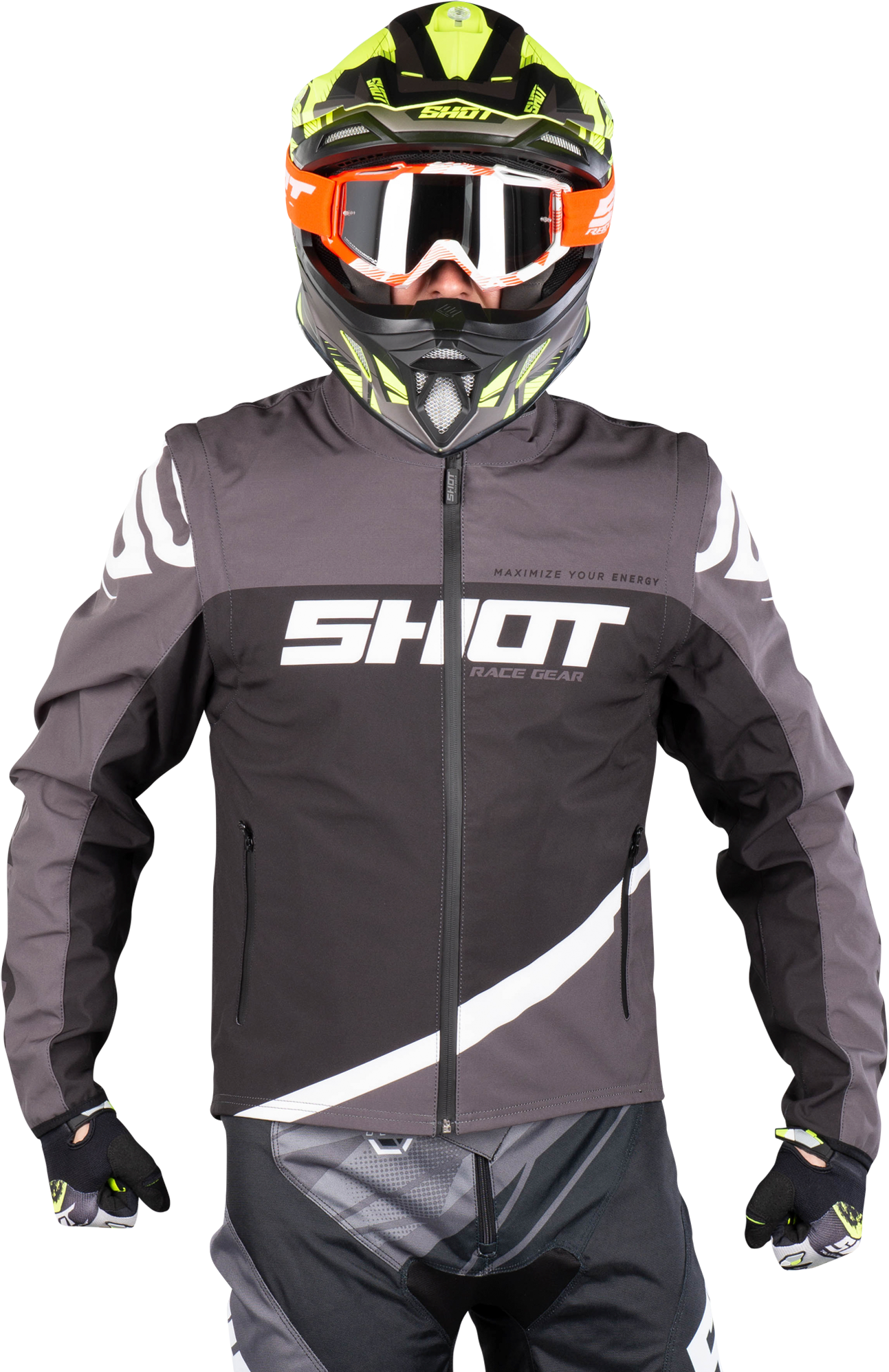 Shot Giacca Enduro  Softshell Lite Grigio-Nero