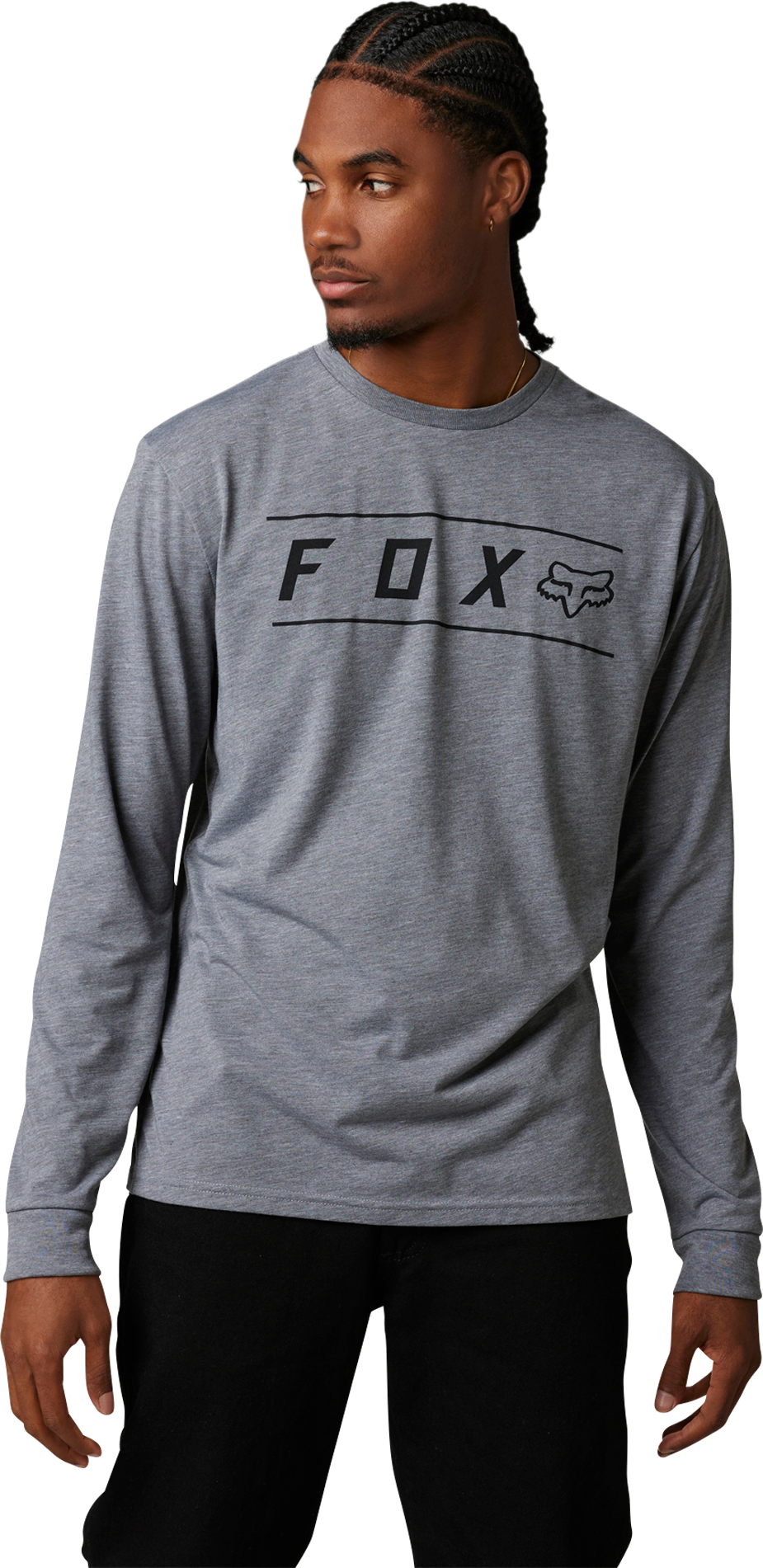 FOX T-Shirt  Racing Pinnacle Tech Grigio Grafite