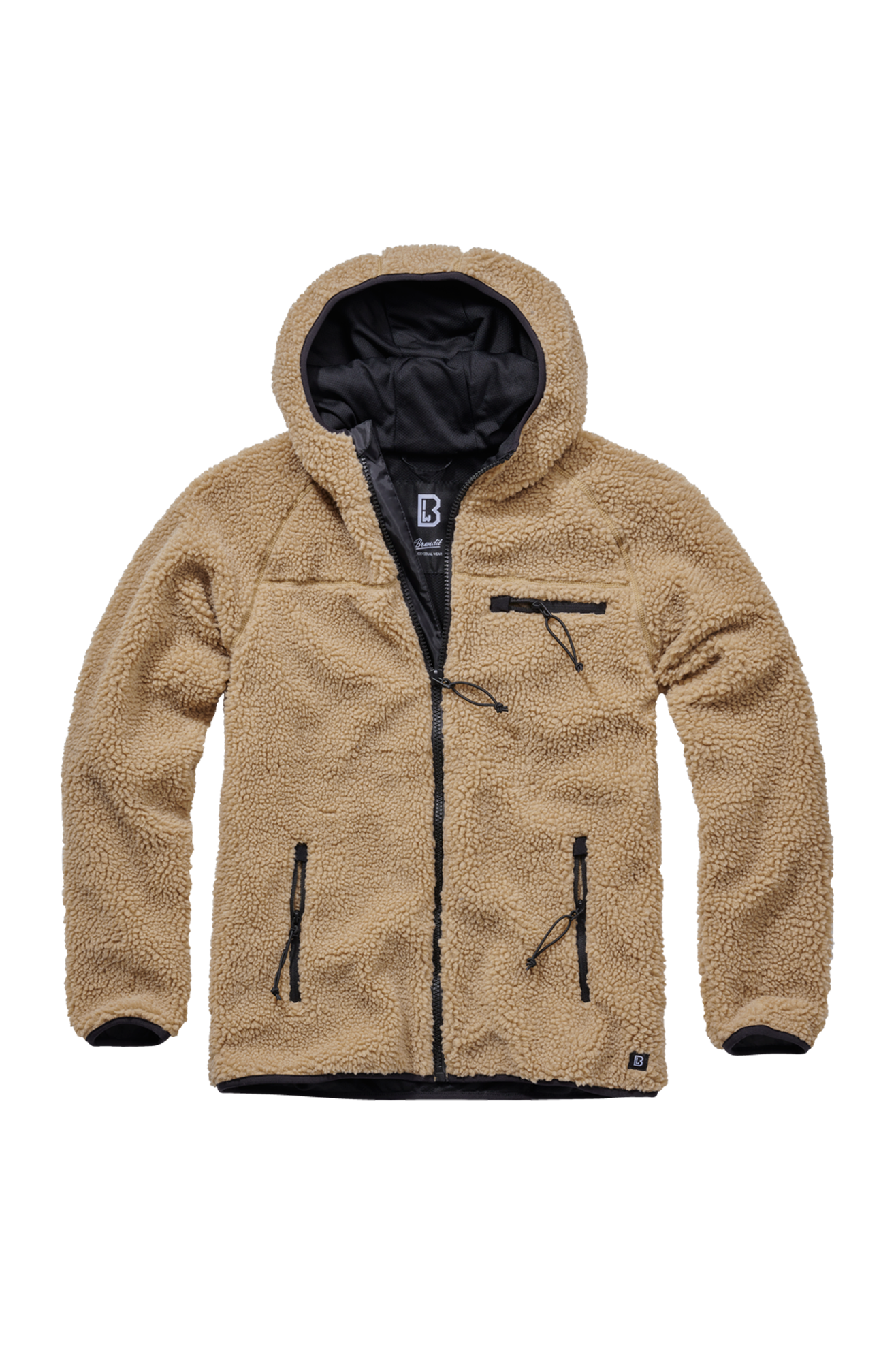 Brandit Giacca Moto  Teddyfleece Worker Camel