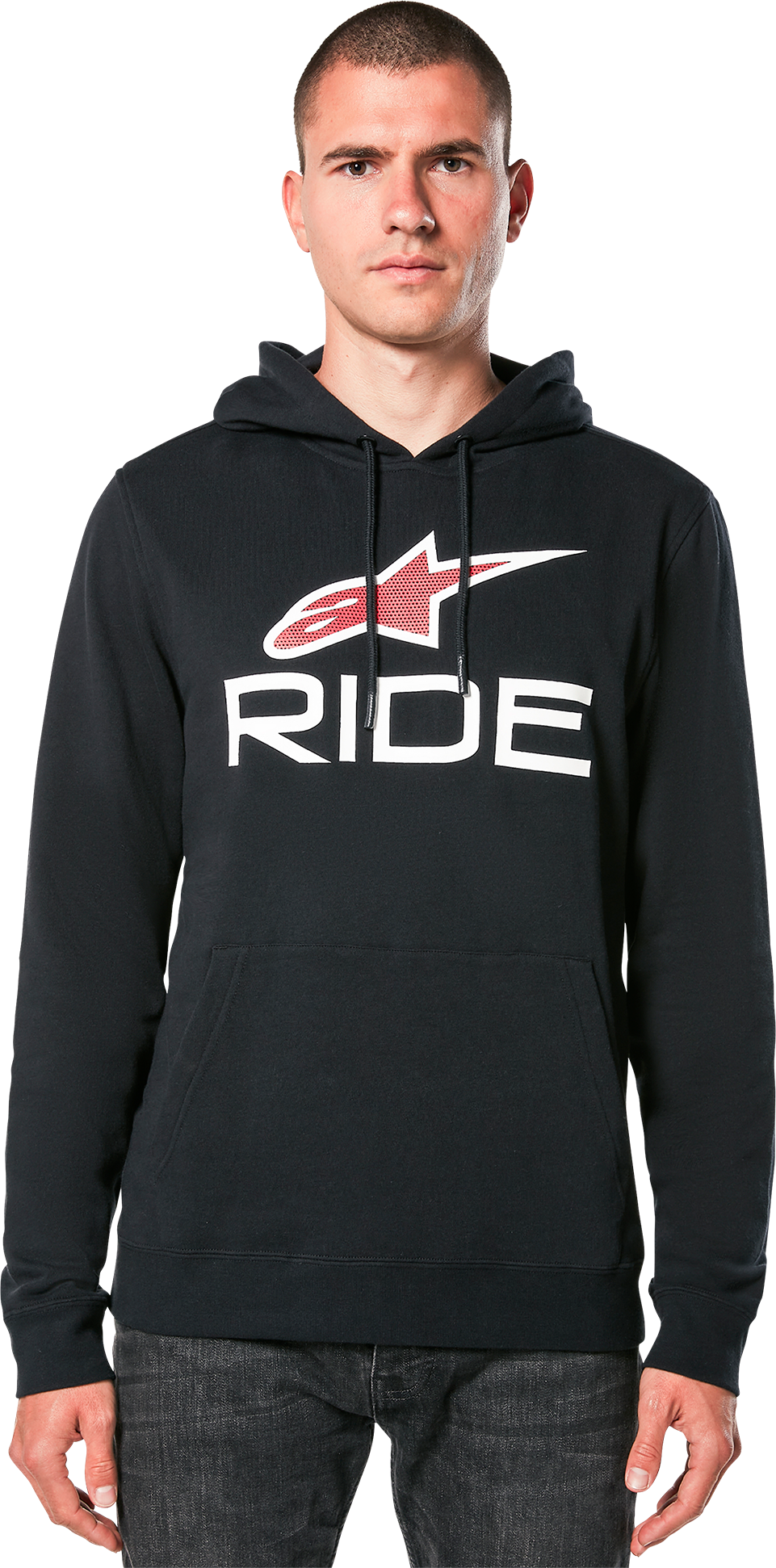 Alpinestars Felpa  Ride 4.0 Nero-Bianco-Rosso