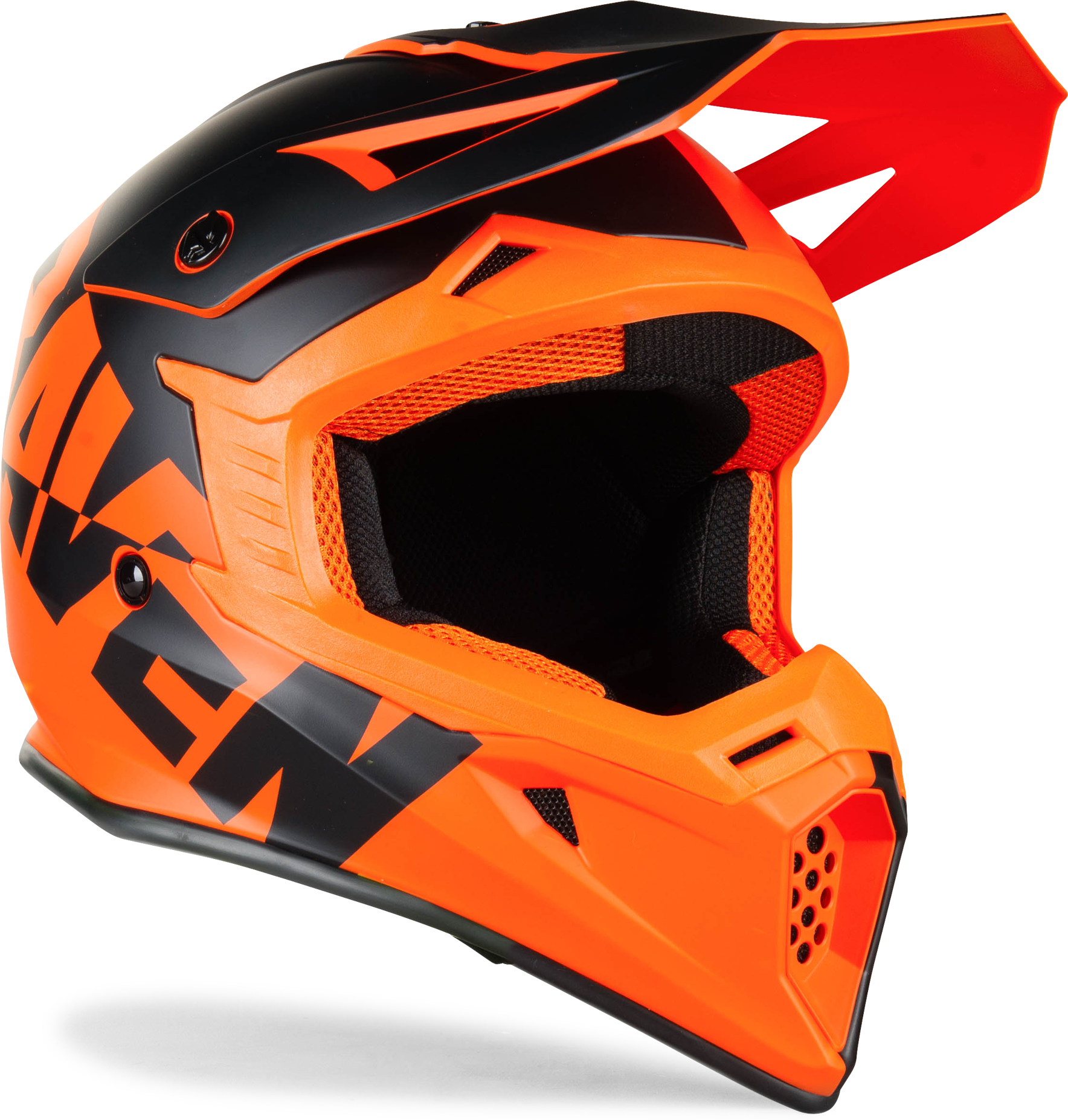 Raven Casco Cross  Airborne Split Nero-Arancio