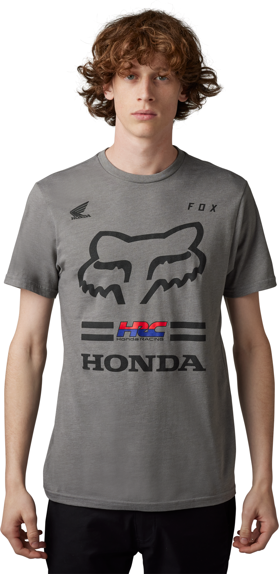 FOX T-Shirt  X Honda SS II Heather Grafite