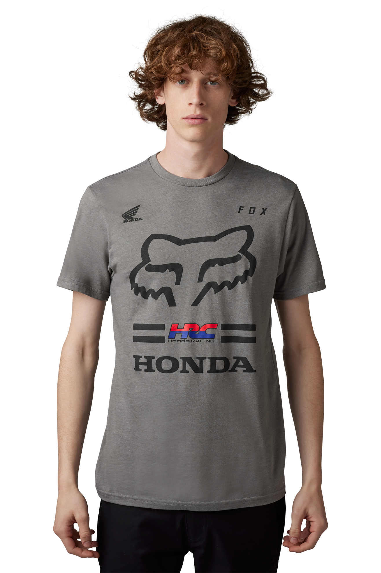 FOX T-Shirt  X Honda SS II Heather Grafite