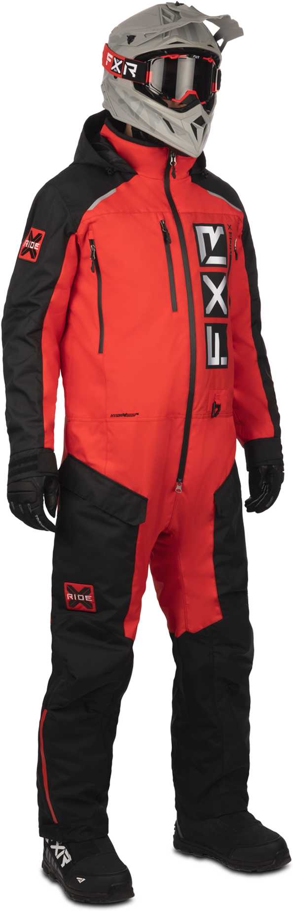 FXR Tuta  Recruit Lite Nero-Rosso