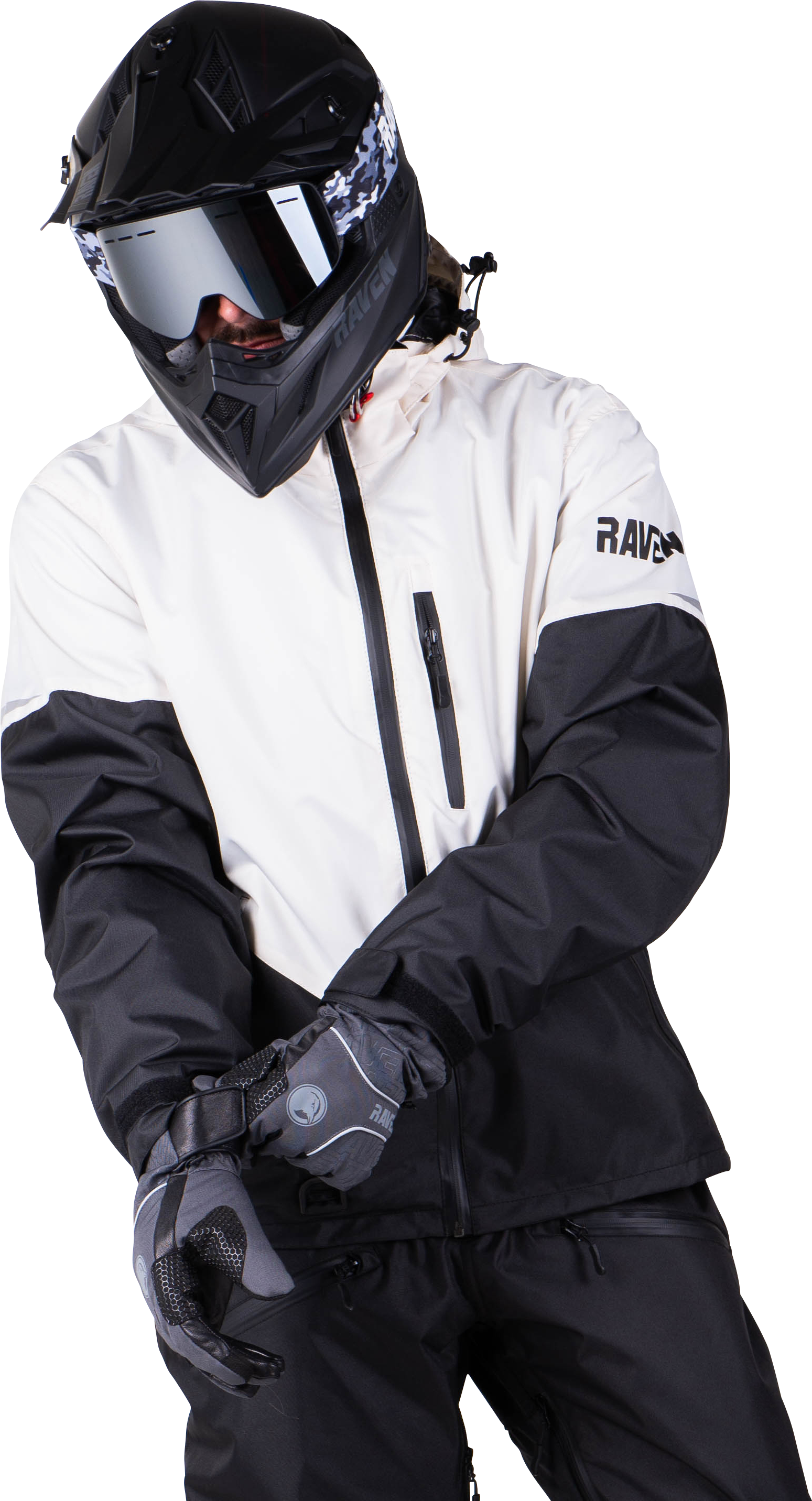 Raven Giacca Motoslitta  Boondocker Bianco-Nero