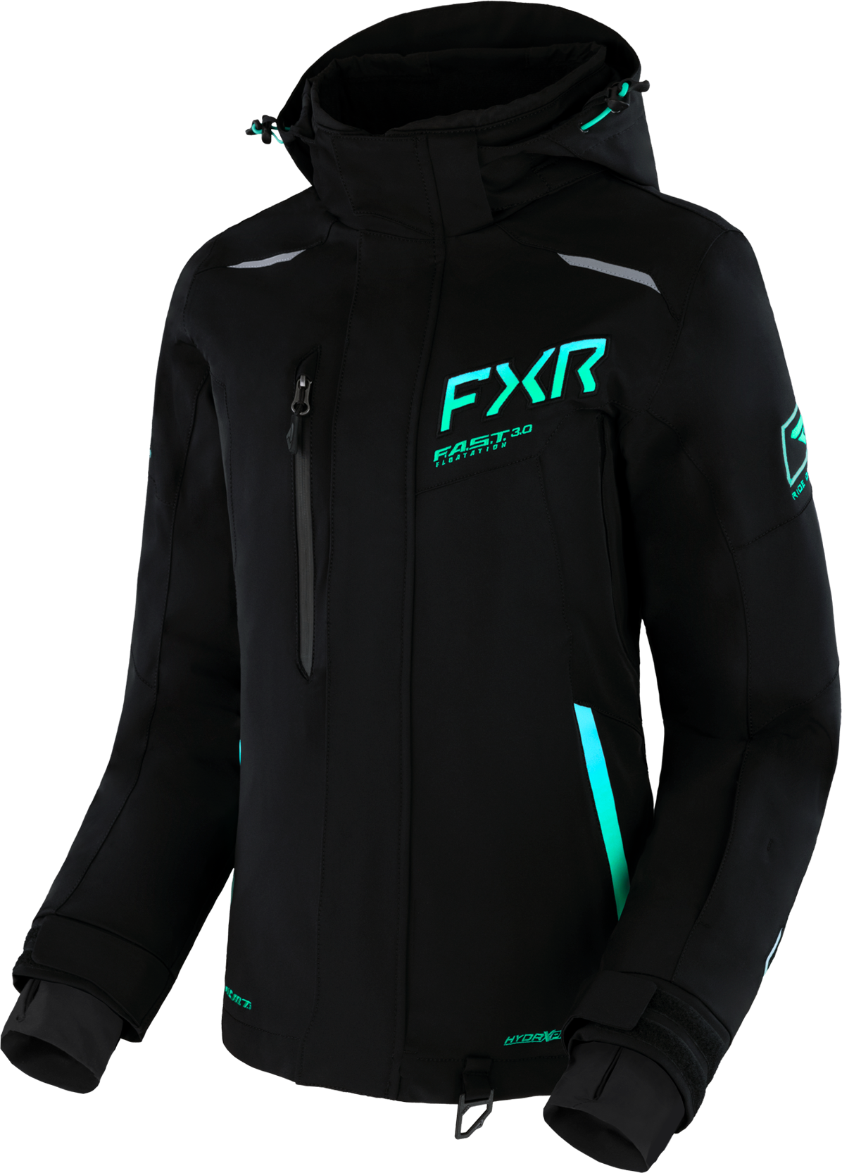 FXR Giacca Snow Donna  Renegade FX Nero-Menta Fade