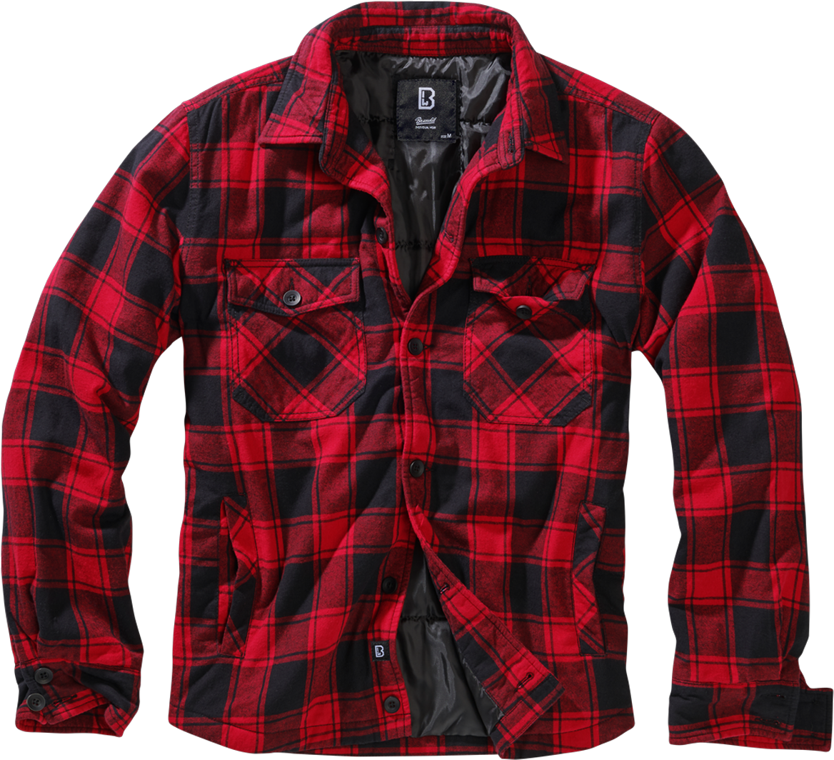 Brandit Giacca  Lumber Rosso-Nero