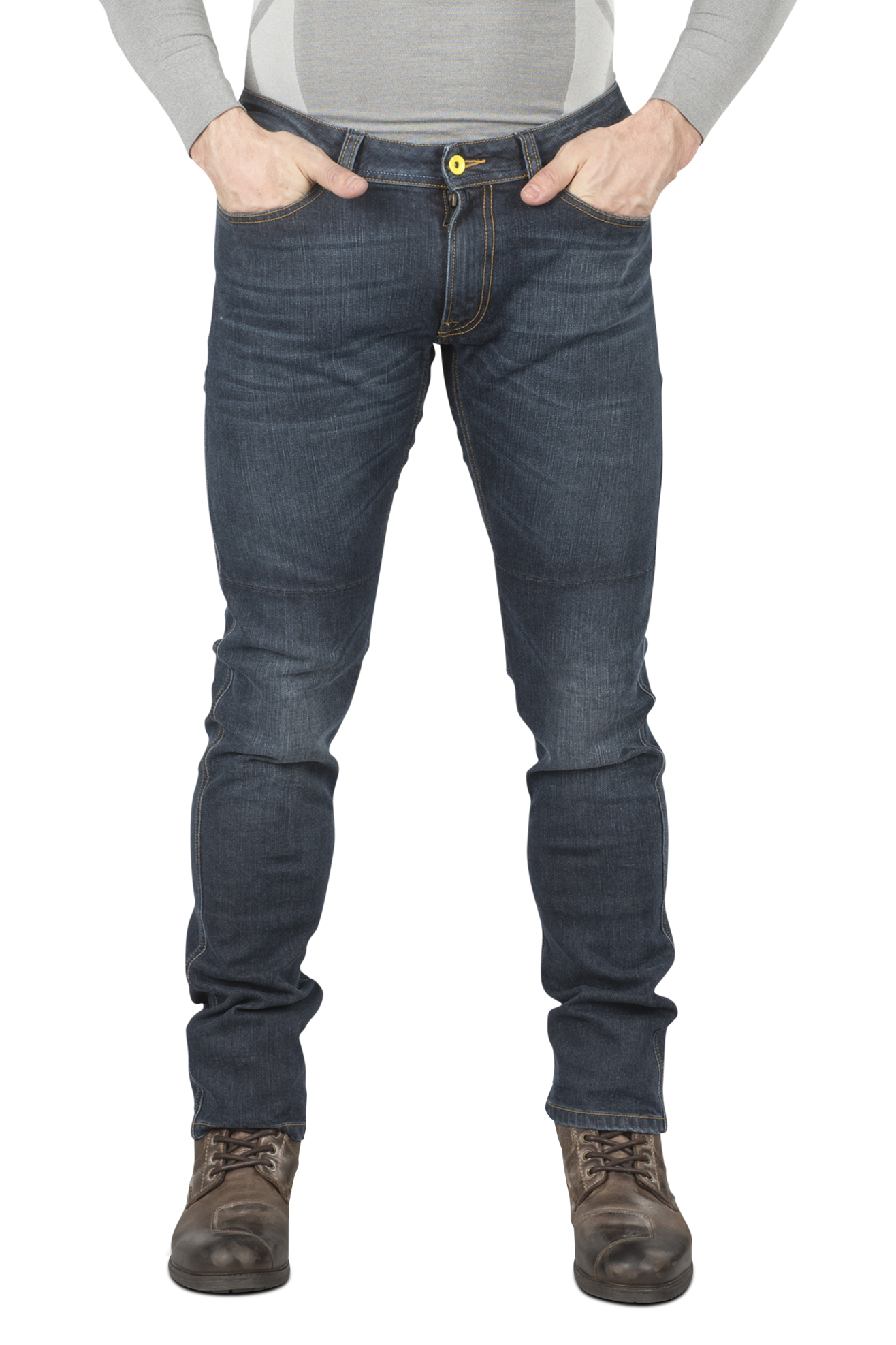 Spidi Jeans  Qualifier Slim Fit Blu Vintage 3D