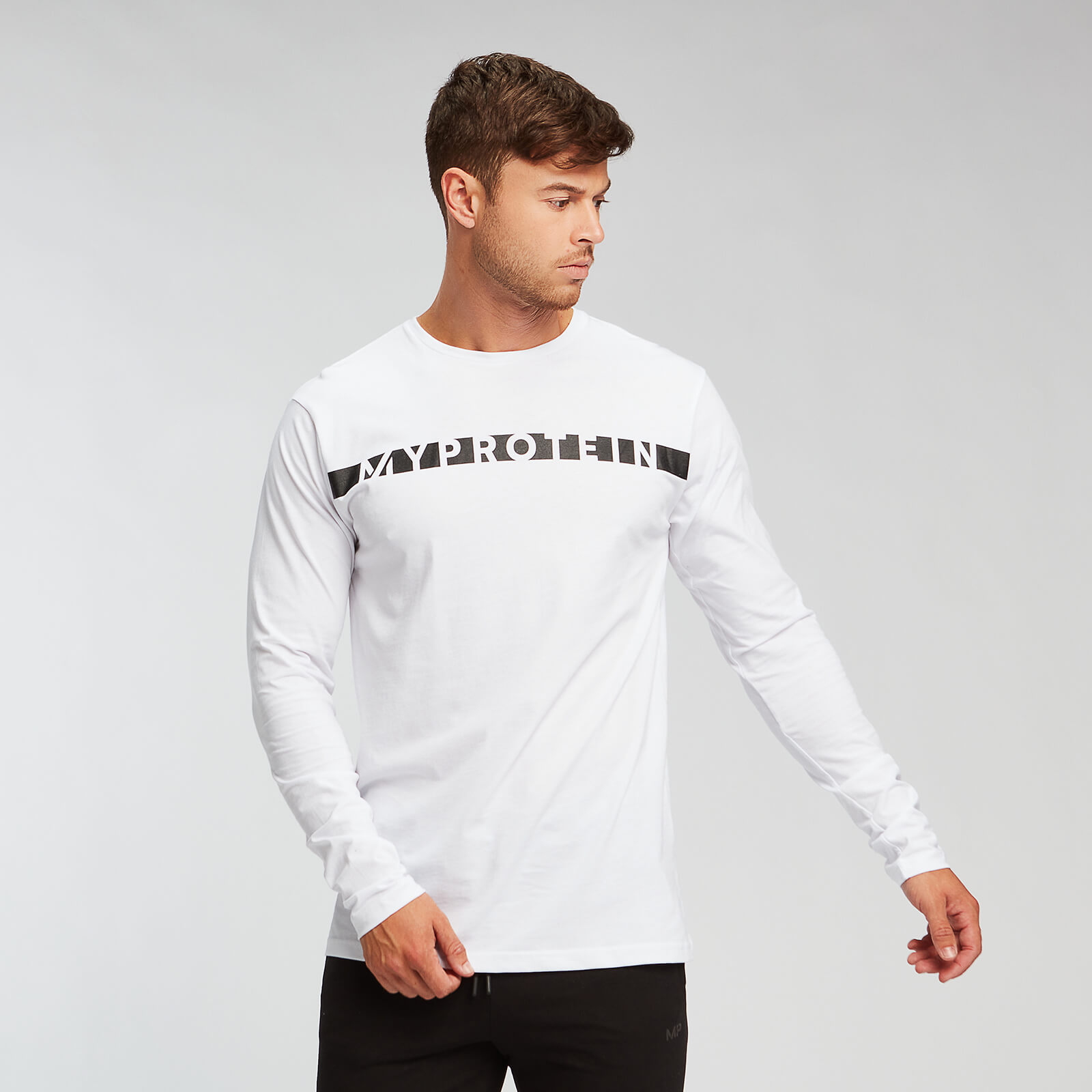 Myprotein T-shirt Original Long Sleeve - Bianco - XXXL