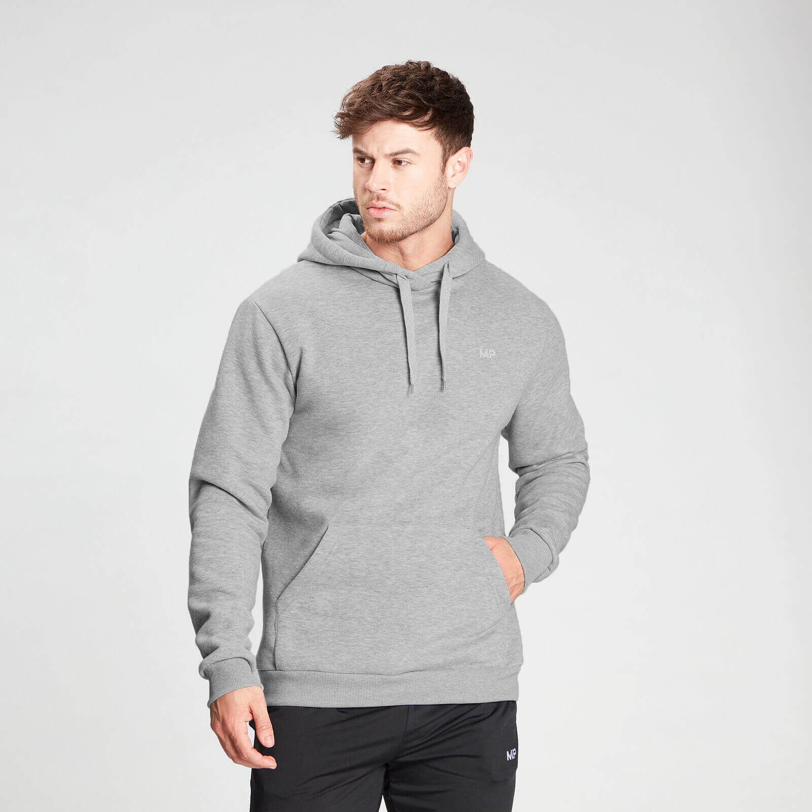 Mp Felpa con cappuccio Essentials  - Grigio mélange - XXXL - Classic Grey Marl