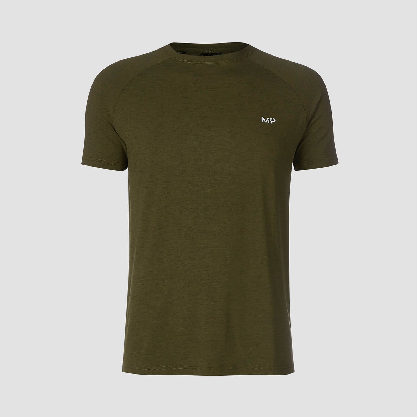 Myprotein T-shirt Performance Short Sleeve MP - Verde militare/Nero - L