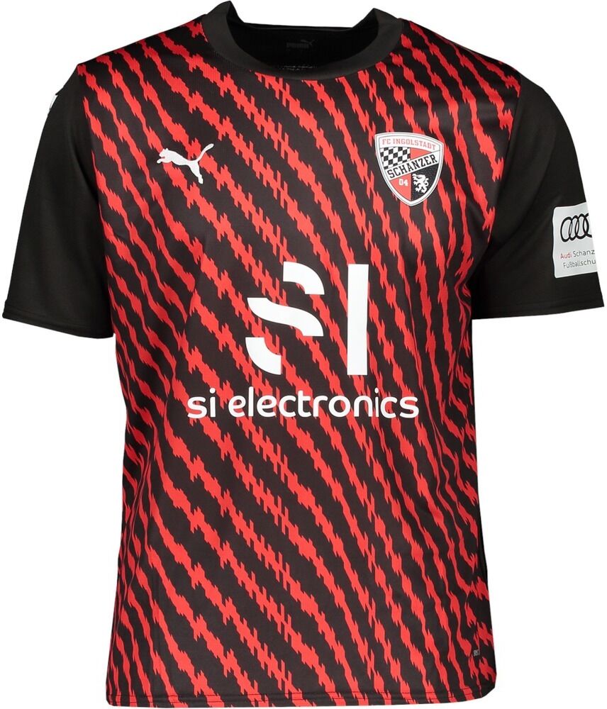 Puma Fc Ingolstadt Maglia Home 2023/2024 - Adulto - S;m;l;xl;2xl;3xl - Nero