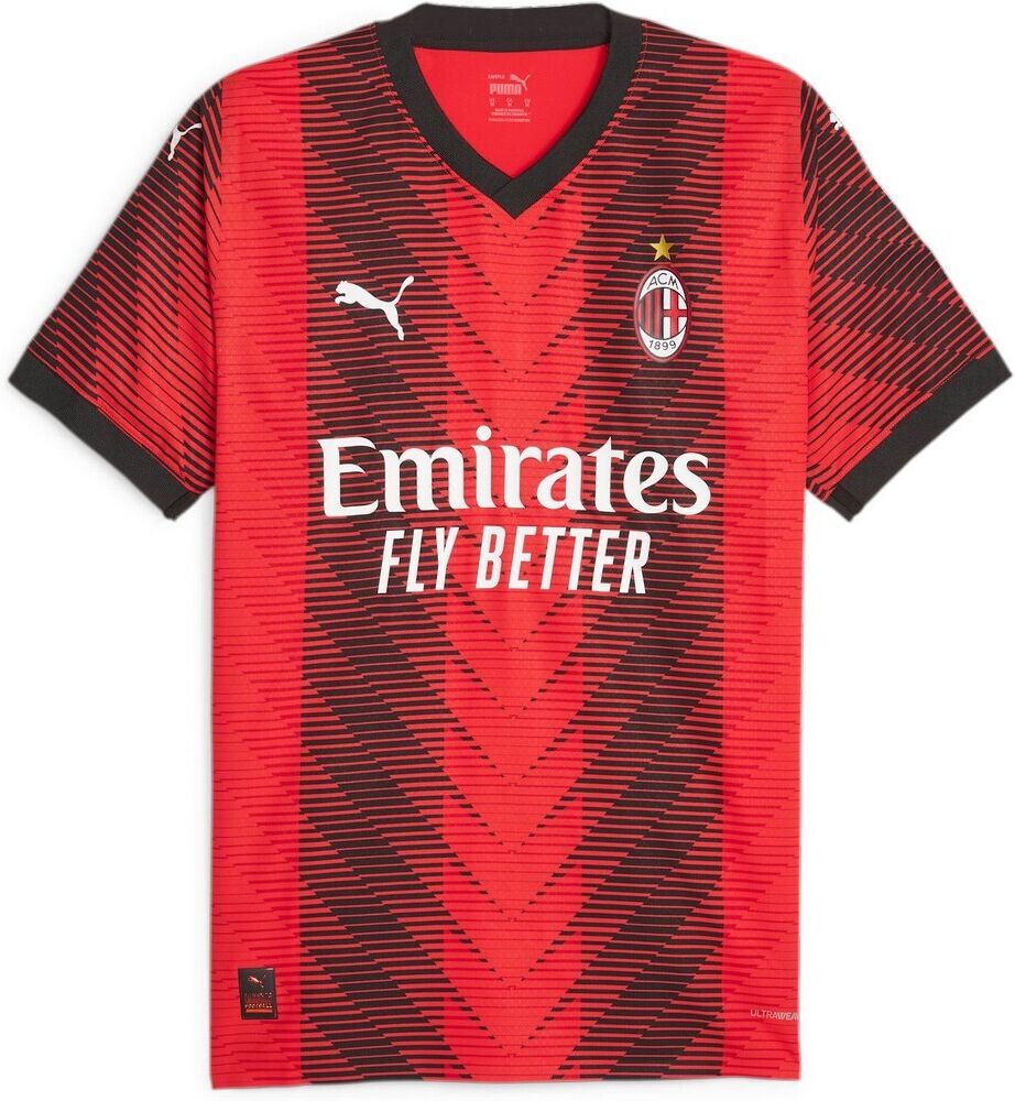 Puma Maglia Ac Milan Home Authentic 2023/2024 - Uomo - S;2xl;m;xs;l;xl - Rosso