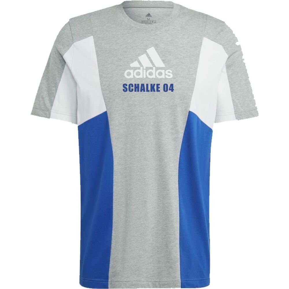 adidas Fc Schalke 04 Colorblock T-Shirt - Adulto - S;m - Grigio