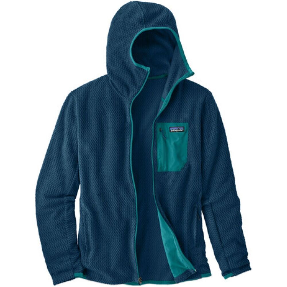 Patagonia Pull R1 Air Full Zip Hoody - Uomo - L;xl - Blu