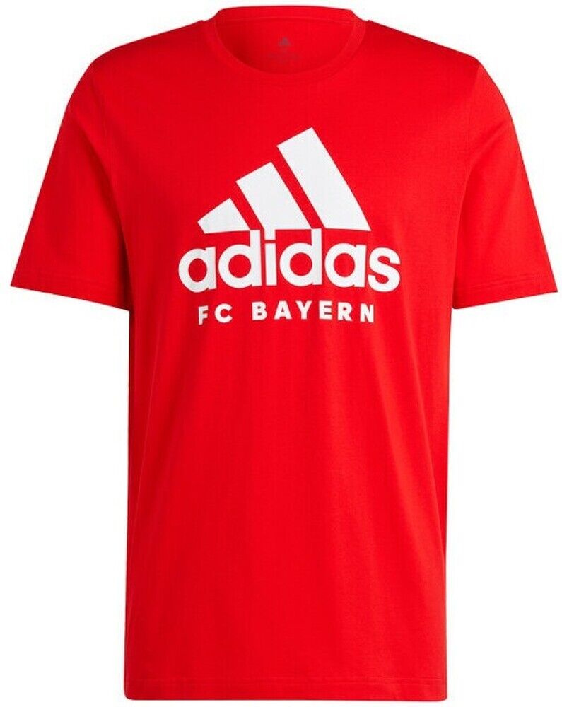 adidas T-Shirt Fc Bayern Dna Graphic - Adulto - S;l;m;2xl;xs;xl - Rosso