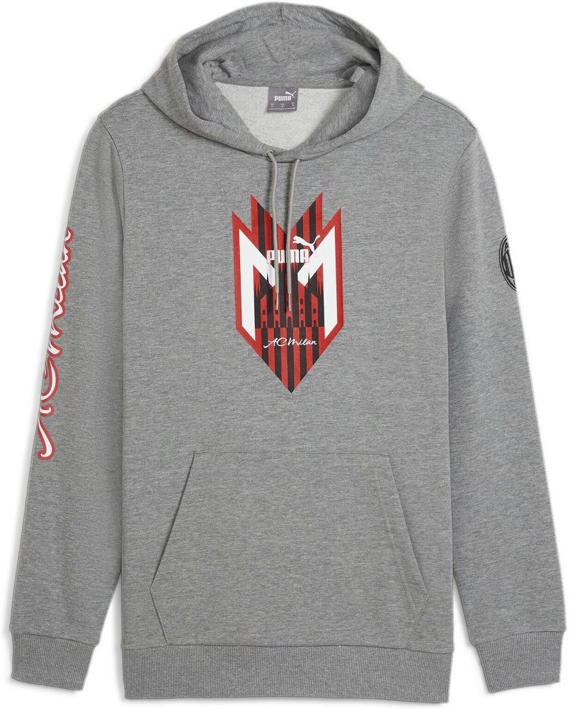 Puma Hoodie Ftblicons Ac Milan - Uomo - Xs;m;2xl;s;l;xl - Grigio