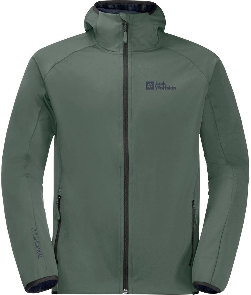 Jack Wolfskin Giacca Impermeabile Con Cappuccio Feldberg - Uomo - L;m - Verde