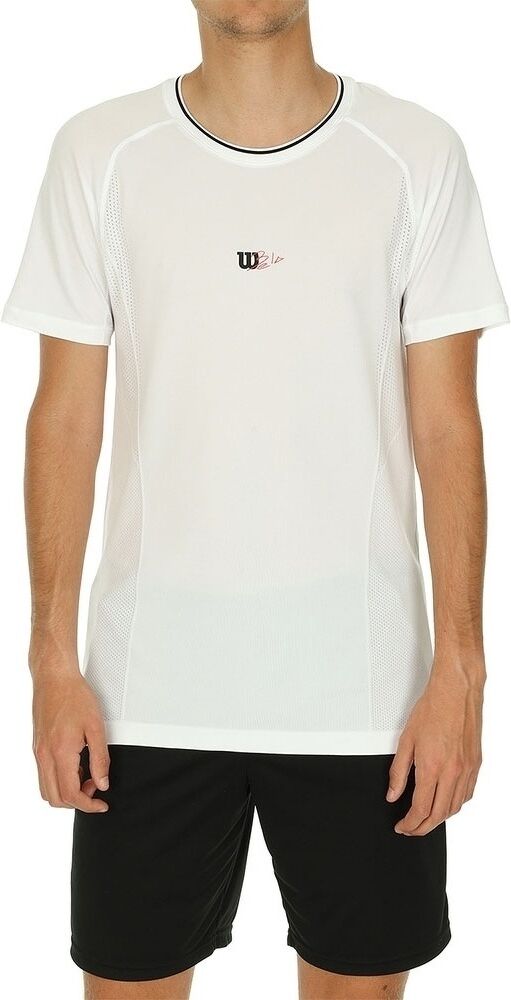 Wilson Series Seamless Crew T-Shirt - Adulto - L;xl - Bianco