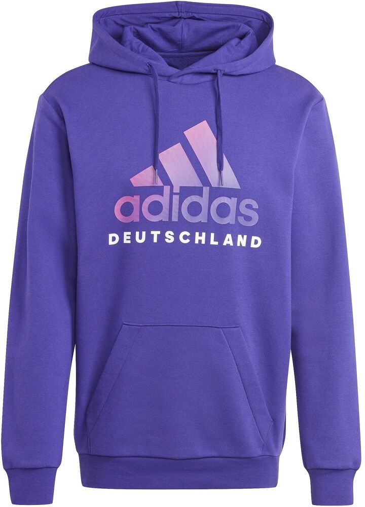 adidas Felpa Con Cappuccio Germania Dna 2024 - Uomo - Xs;s;m;l;xl;2xl;3xl - Viola