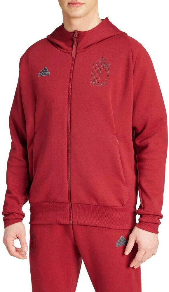 adidas Giacca Con Cappuccio Belgio - Adulto - S;l;2xl;xl;m - Rosso