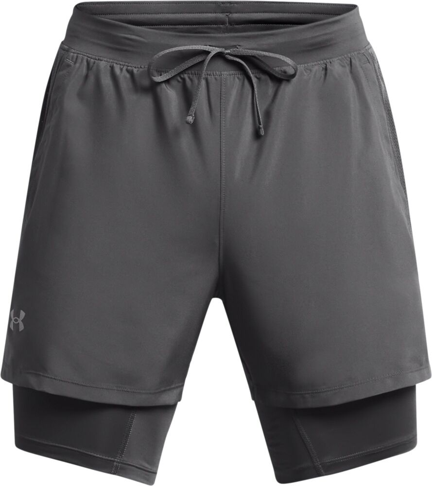 Under Armour Pantaloncini 2 In 1 Launch 5" - Uomo - S;m;l;xl;2xl;3xl - Nero