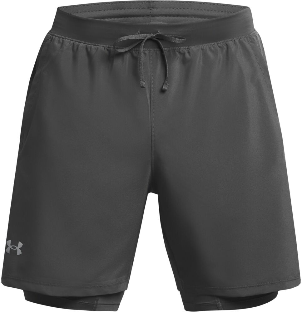 Under Armour Pantaloncini 2 In 1 Launch 7" - Uomo - M;xl;2xl;s;l - Nero