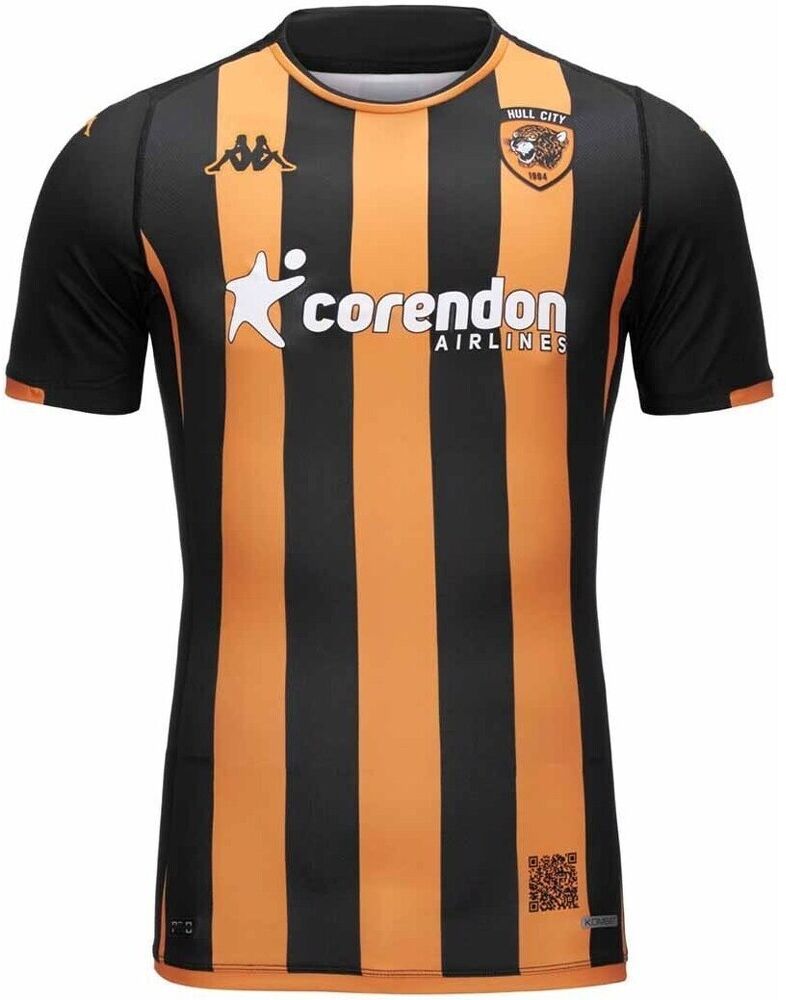 Kappa Maglia Kombat Pro Home Hull City 23/24 - Uomo - S;m;l;xl;2xl - Nero