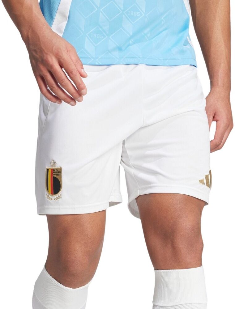 adidas Belgio Pantaloncini Away 2024 - Adulto - S;m;l;xl;2xl - Bianco