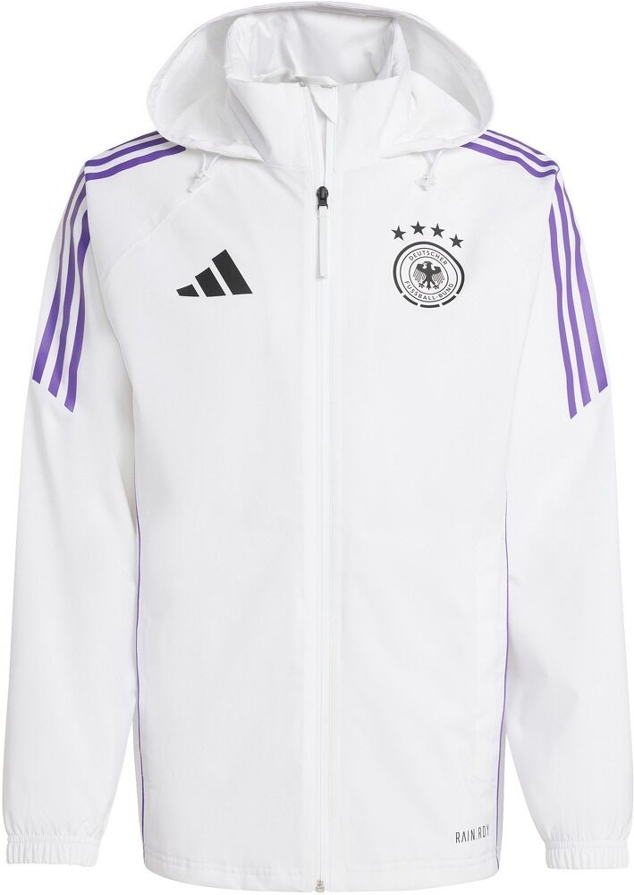 adidas Giacca Impermeabile Germania 2024 - Uomo - M;xs;l;2xl;3xl;xl;s - Bianco