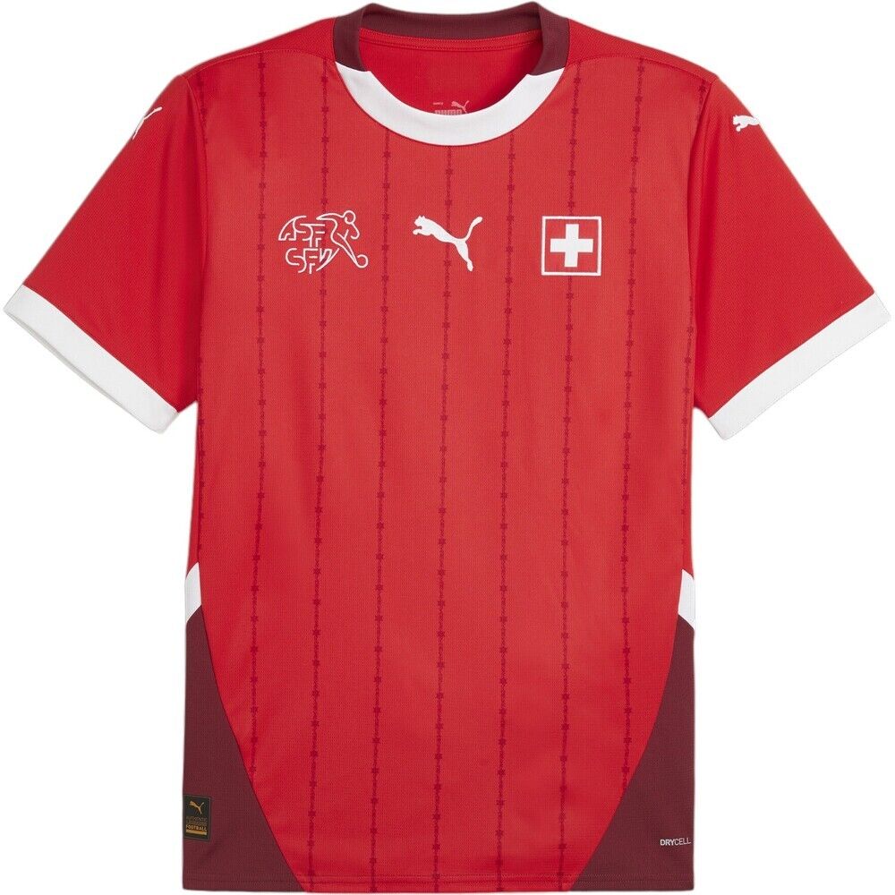 Puma Maglia Home 2024 Svizzera - Adulto - S;3xl;l;xl;2xl;m;xs - Rosso