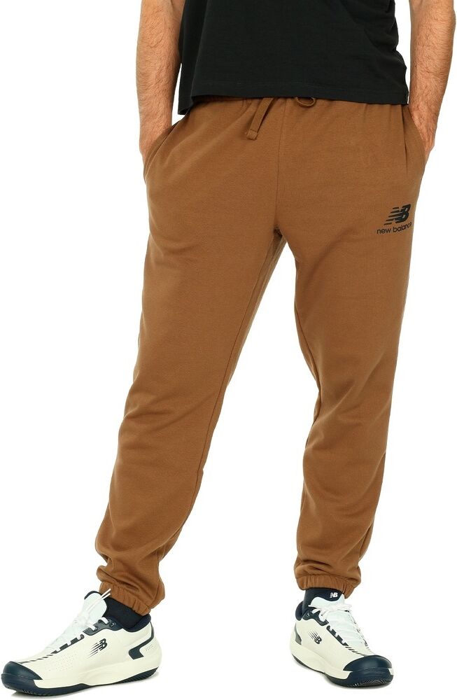 New Balance Pantaloni A Logo Superposé Essentials - Adulto - S;m;l - Marrone