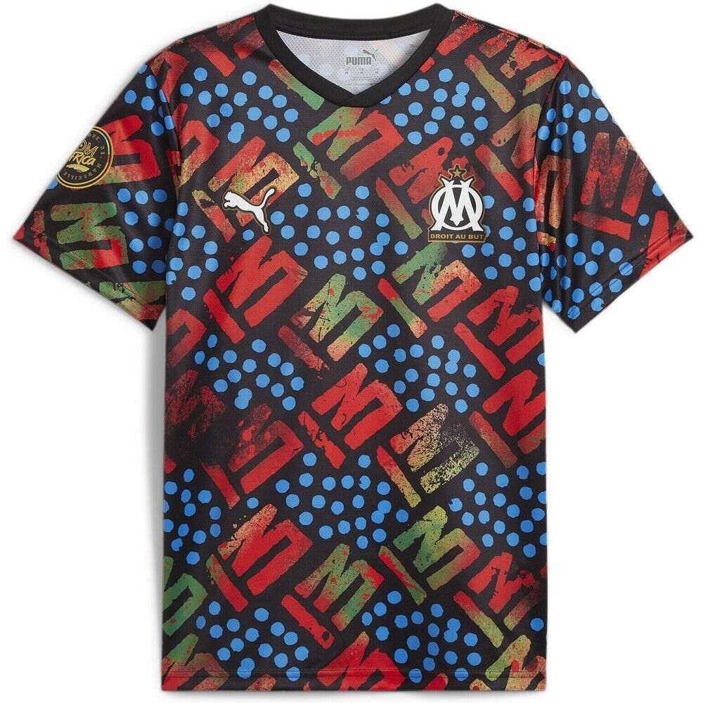 Puma Maglia All Over Om X Africa - Uomo - S;xl;m;l;2xl;xs - Nero