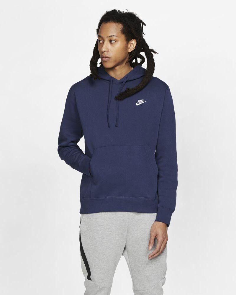 Nike Felpa con cappuccio Sportswear Blu Navy per Uomo BV2654-410 XS