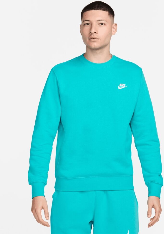 Nike Felpa Sportswear Club Fleece Turchese Uomo BV2662-345 M