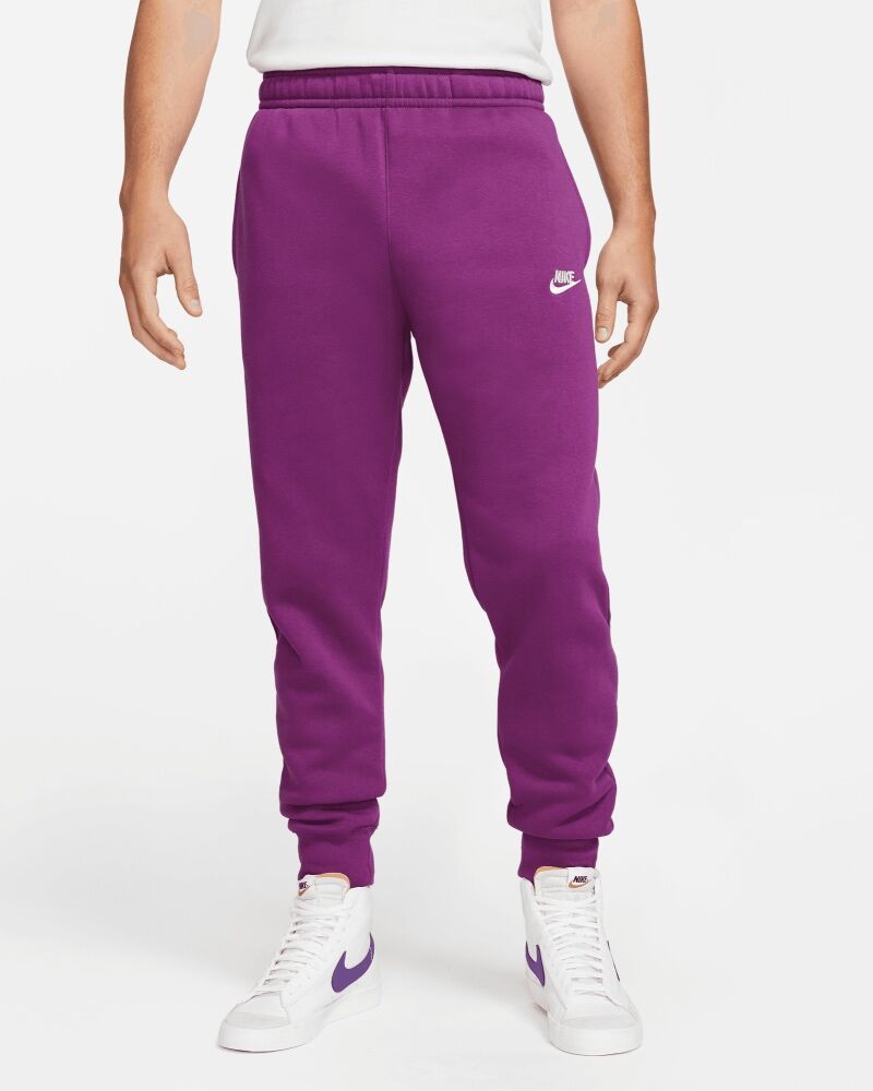 Nike Pantaloni da jogging Sportswear Club Fleece Viola e Bianco Uomo BV2671-503 XS