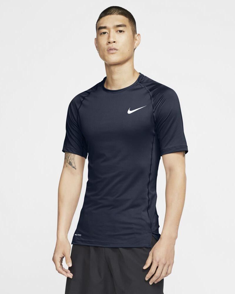 Nike Maglia Tight Fit Pro Blu Navy per Uomo BV5631-452 L