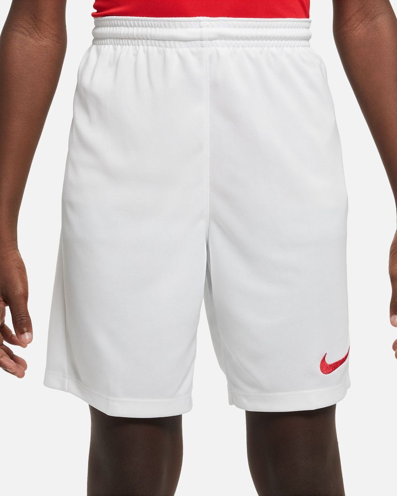 Nike Short Park III Bianco e Rosso per Bambino BV6865-103 XS