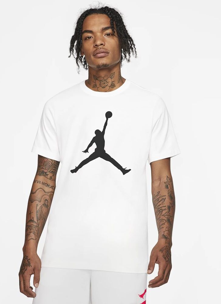 Nike Maglietta Jordan Bianco e Nero Uomo CJ0921-100 2XL