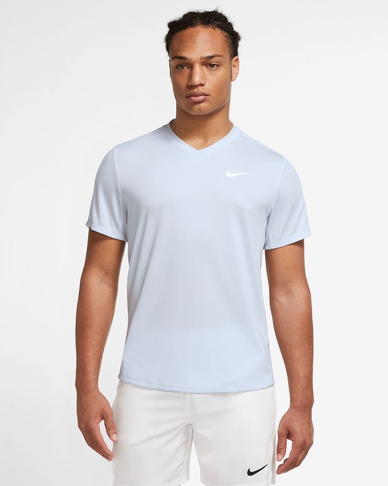 Nike Top da tennis Court Grigio Uomo CV2982-085 M