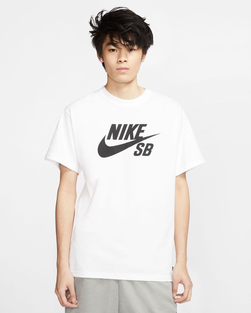 Nike Maglietta SB Bianco Uomo CV7539-100 XL