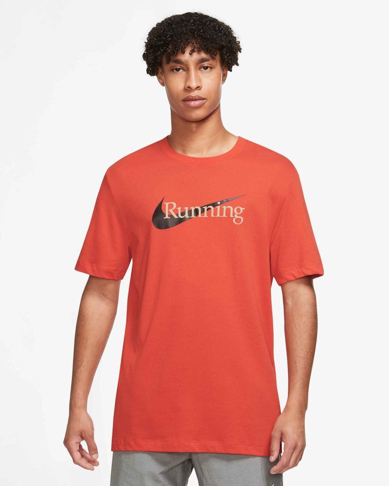 Nike Maglietta da running Dri-FIT Rosso per Uomo CW0945-633 S