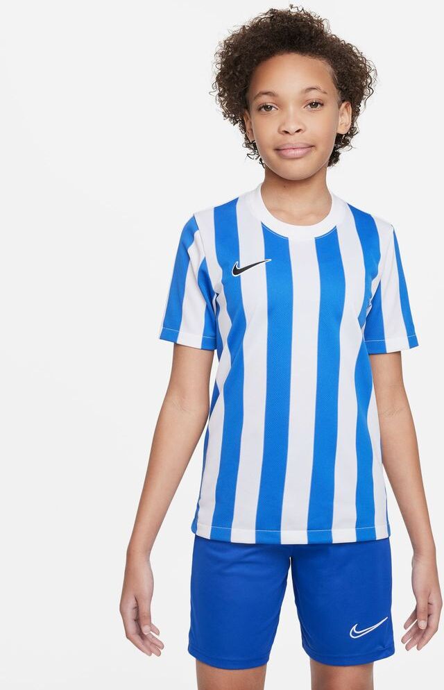 Nike Maglia Striped Division IV Blu Bianco e Reale per Bambino CW3819-102 S